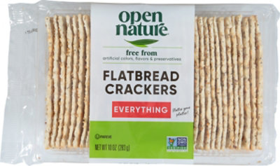 Open Nature Crackers Flatbread Everything - 10 Oz