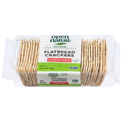 Open Nature Crackers Flatbread Everything - 10 Oz - Image 3