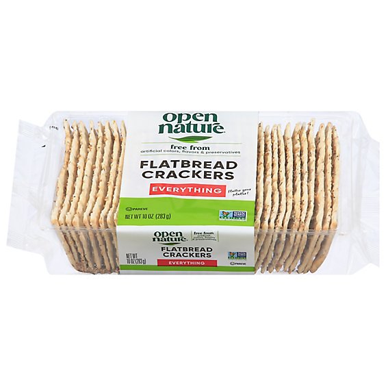 Open Nature Crackers Flatbread Everything - 10 Oz