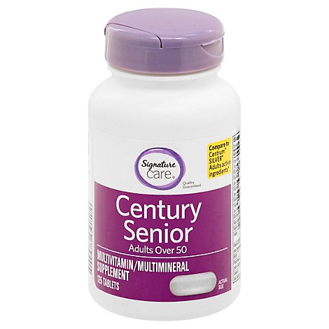 Signature Care Century Mature Dietery Supplement Adults Over 50 Dietary - 125 Count