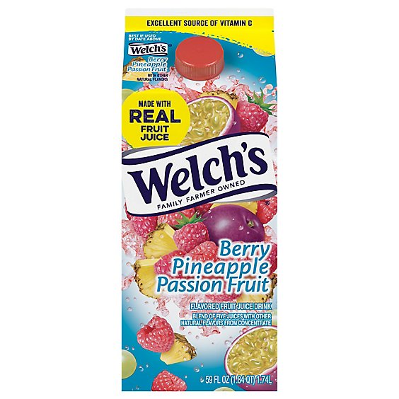 Welchs Berry Pineapple Passion Fruit Cocktail Chilled - 59 Fl. Oz.