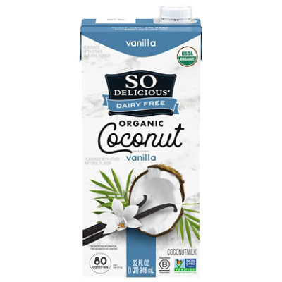 So Delicious Dairy Free Coconut Milk Organic Vanilla - 32 Fl. Oz.