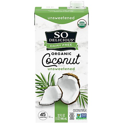 So Delicious Dairy Free Coconut Milk Organic Unsweetened - 32 Fl. Oz. - Image 3