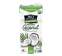 So Delicious Beverage Organic Dairy Free Coconut Milk Unsweetened - 32 Fl. Oz.