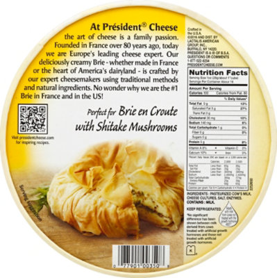 President Cheese Brie Soft Ripened - 16 Oz - Image 4