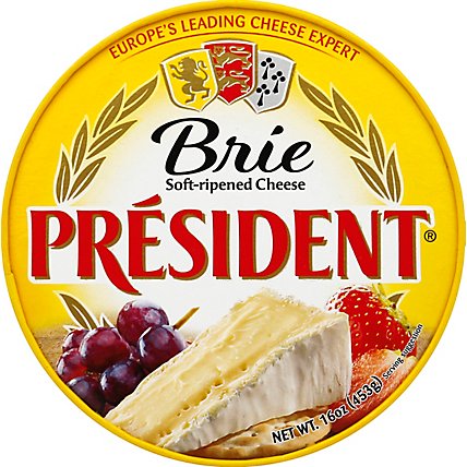 President Cheese Brie Soft Ripened - 16 Oz - Image 2