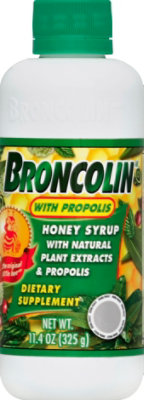 Broncolin With Propolis Honey Syrup With Natural Plant Extracts & Dietary - 11.4 Oz - Image 2