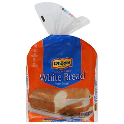 Rhodes Bread White 3 Count - 48 Oz