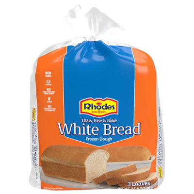 Rhodes Bread White 3 Count - 48 Oz