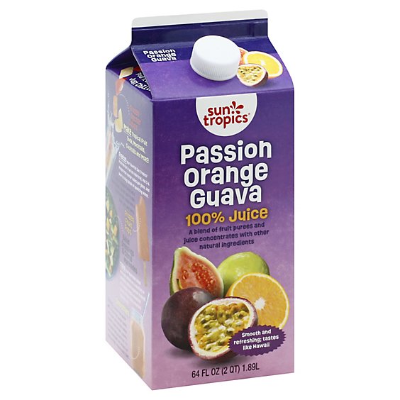Sun Tropics Chilled Passion Orange Guava 100% Juice - 64 Fl. Oz.