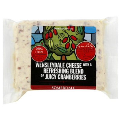 Somerdale Cheese Wensleydale & Cranberry - 6.7 Oz - Image 1