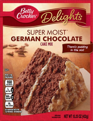 Betty Crocker Cake Mix Super Moist Delights German Chocolate - 15.25 Oz - Image 2