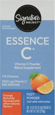 Signature Select/Care Essence C 7 B Vitamins C Vitamin C 1000 mg Orange Fizzy Powder - 30 Count - Image 4