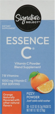 Signature Select/Care Essence C 7 B Vitamins C Vitamin C 1000 mg Orange Fizzy Powder - 30 Count - Image 4