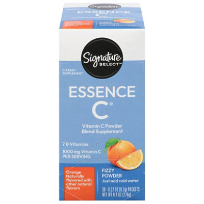 Signature Select/Care Essence C 7 B Vitamins C Vitamin C 1000 mg Orange Fizzy Powder - 30 Count - Image 2