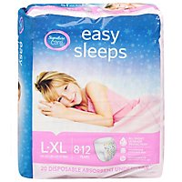 Signature Care Easy Sleep Girl Disposable Overnight Underwear Large To Extra Large - 20 Count - Image 3