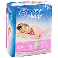 Signature Care Easy Sleep Girl Disposable Overnight Underwear Large To Extra Large - 20 Count - Image 1