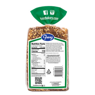 Franz Sandwich Bread Lake Washington Honey Oat & Nut - 24 Oz - Image 6