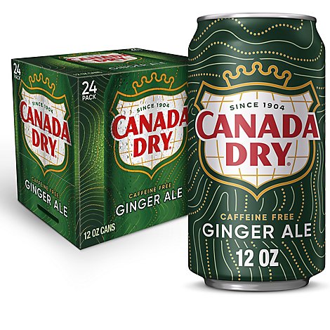Canada Dry Ginger Ale In Can - 24-12 Fl. Oz.