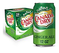 Canada Dry Ginger Ale In Can - 24-12 Fl. Oz.