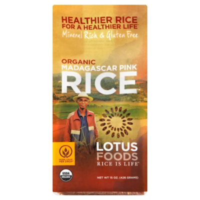 Lotus Foods Rice Organic Madagascar Pink - 15 Oz - Image 1