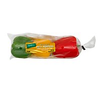 Signature Farms Peppers Bell Peppers Stop Light Prepacked - 3 Count
