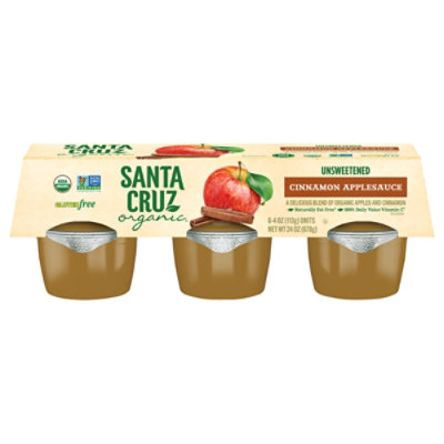 Santa Cruz Organic Cinnamon Apple Sauce Cups - 6-4 Oz - Image 2