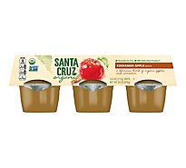 Santa Cruz Organic Cinnamon Apple Sauce Cups - 6-4 Oz
