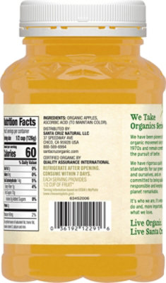 Santa Cruz Organic Apple Sauce - 23 Oz - Image 4