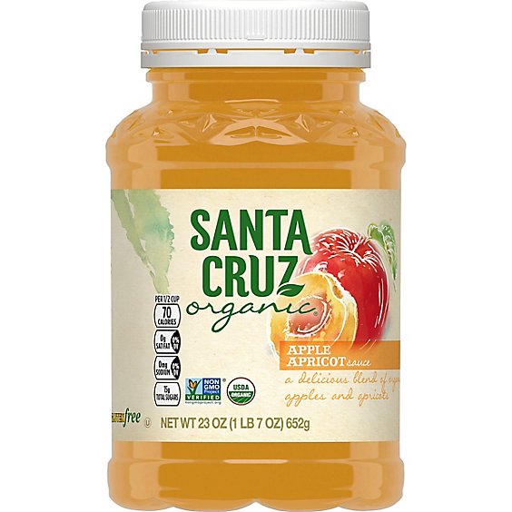 Santa Cruz Organic Apple Apricot Sauce  - 23 Oz