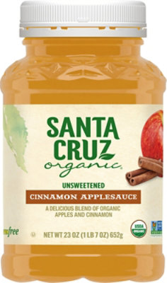 Santa Cruz Organic Cinnamon Apple Sauce - 23 Oz - Image 2