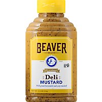 Beaver Brand Mustard Deli With Grated Horseradish Roots - 12.5 Oz.