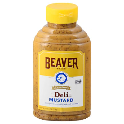 Beaver Brand Mustard Deli With Grated Horseradish Roots - 12.5 Oz. - Image 1