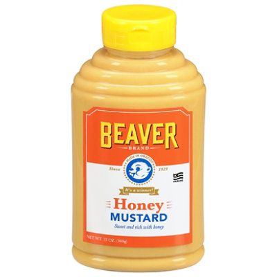 Beaver Brand Mustard Honey Sweet - 13 Oz