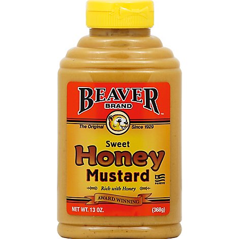 Beaver Brand Mustard Honey Sweet - 13 Oz