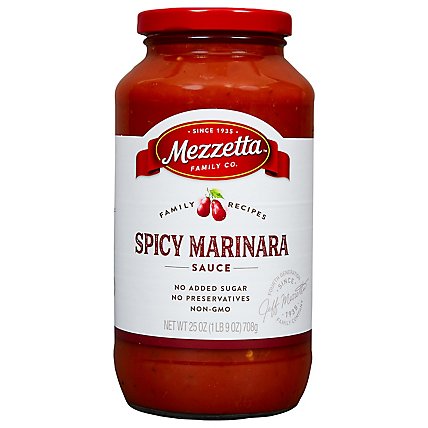 Mezzetta Napa Valley Homemade Sauce Marinara Spicy Jar - 25 Oz - Image 2