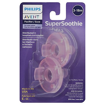 Avent Pacifier Soothie 3 Month Plus - 2 Count - Image 2