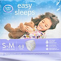 Signature Care Easy Sleep Girl Disposable Overnight Underwear Small To Medium - 26 Count - Image 2