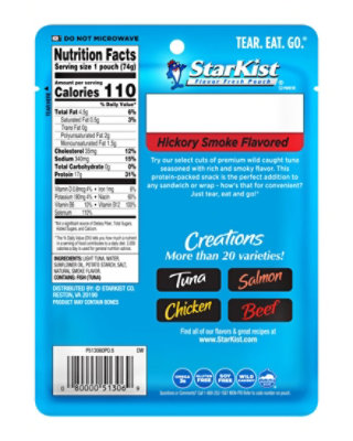 StarKist Tuna Creations Tuna Chunk Light Hickory Smoked - 2.6 Oz - Image 6