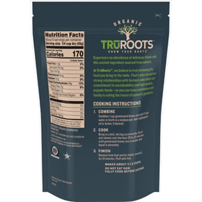 truRoots Certified USDA Organic Non GMO Project Verified Organic Germinated Brown Rice - 14 Oz - Image 6