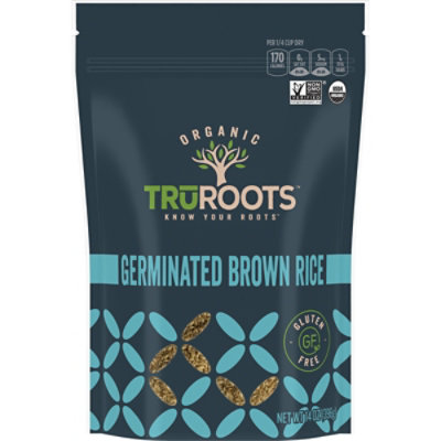 truRoots Certified USDA Organic Non GMO Project Verified Organic Germinated Brown Rice - 14 Oz - Image 1