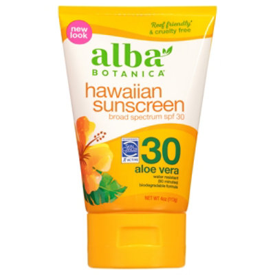 Alba Botanica Aloe Vera Hawaiian SPF 15 Sunscreen - 4 Oz - Image 3