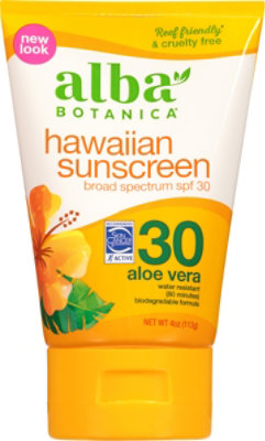 Alba Botanica Aloe Vera Hawaiian SPF 15 Sunscreen - 4 Oz - Image 2