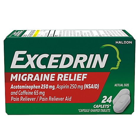 Excerdin Pain Reliever Migraine Caplets - 24 Count