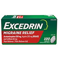 Excedrin Pain Reliever and Aid Migraine Caplets - 100 Count - Image 2