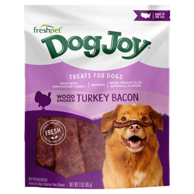 Freshpet Dog Joy Dog Treats Natural Turkey Bacon Pouch - 3 Oz