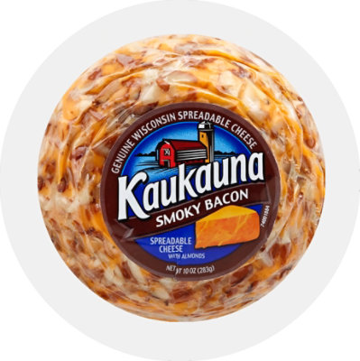 Kaukauna Smoky Bacon Spreadable Cheese Ball - 10 Oz. - Image 2