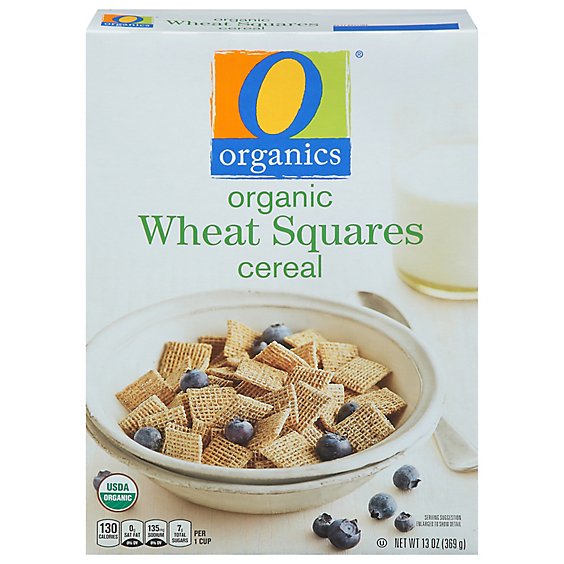 O Organics Organic Cereal Wheat Squares - 13 Oz