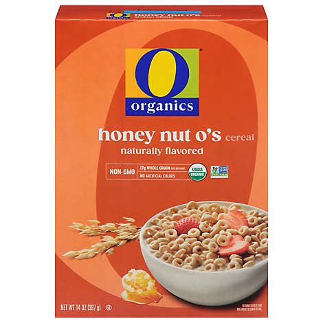 O Organics Organic Cereal Honey Nut Os - 14 Oz