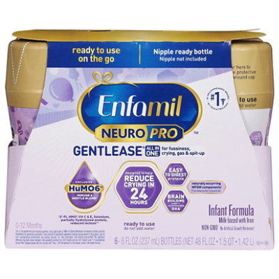 Enfamil NeuroPro Gentlease Infant Formula Milk Based Ready to Use Liquid - 6-8 Fl. Oz. - Image 2